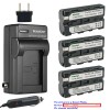 Kastar Battery Charger Sony DCR-TR8100 DCR-TRV5 TRV7 TRV9 DCR-TRV49 TRV58