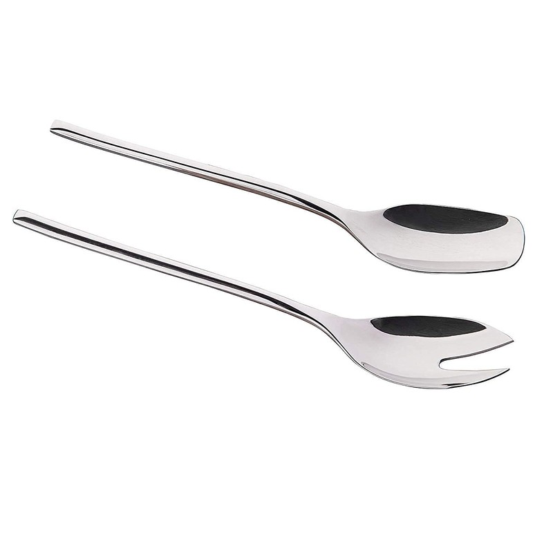IMEEA&reg; 2-Piece 10inch Heavy Duty 18/10 Stainless Steel Salad Spoon