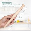 Scottish Spurtle Porridge Stirrer - Wooden Thistle Smooth Beechwood Stick
