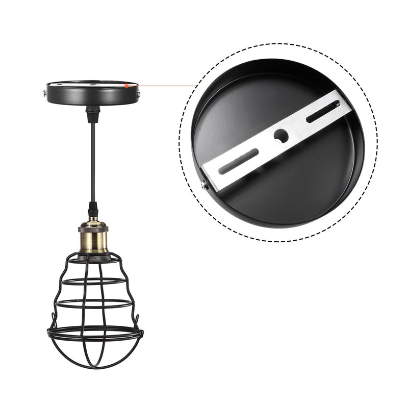 sourcing map Set of 2 Ceiling Light Plate Set 155