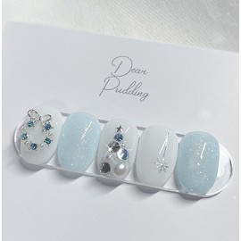 [Handmade Nail Tips] Illumination Nail Tips - Almond / [수제네일팁] 일루미네이션 네일팁 - 아몬드