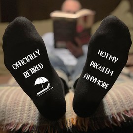 Retirement Gifts for Men, Funny Retirement Gifts for Men, Retired Gifts for Men, Friend Grandad Retirement Gift Ideas,Colleague Teacher Retirement Gifts Socks,Funny Retirement Gifts for Men Dad Father