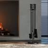 Fire Beauty Fireplace Tools Set 5 Pieces Wrought Iron Fire