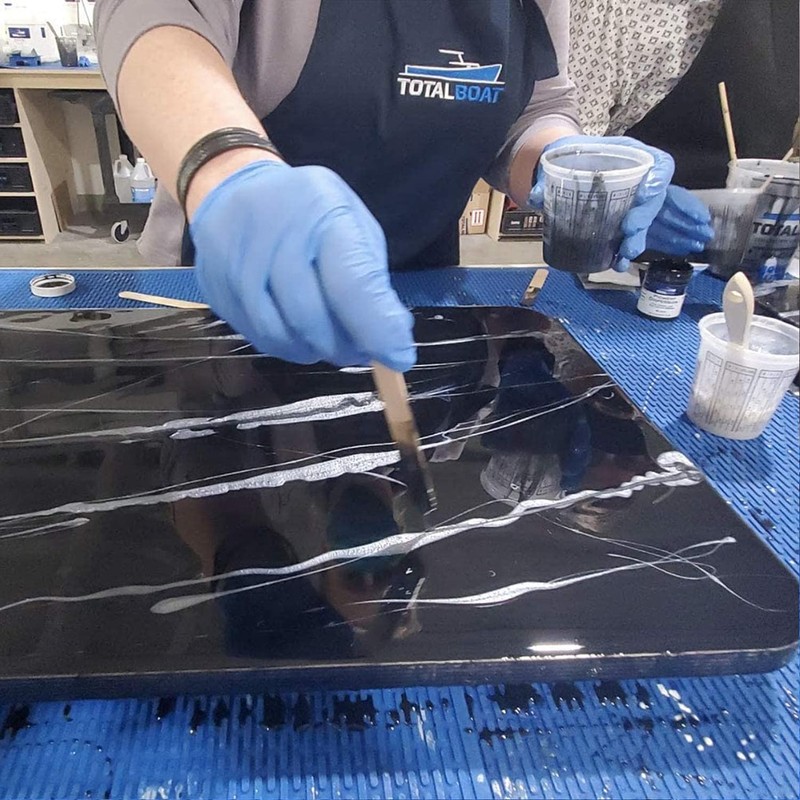 TotalBoat DIY Epoxy Black Marble Effect Countertop Project Kit |