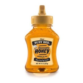 Honey Busy Bee Clover Squeeze Bottle 12 Case 8 Ounce