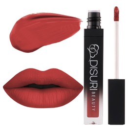 DISURI Beauty Matte Lipstick - 24-Hour Long Lasting Lipstick - 0.8 FL Oz Liquid Lipstick for Girls & Women - Perfect for Any Occasion - Cruelty Free Lipstick - (Devil in a New Dress: 27)