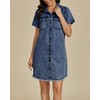 luvamia Casual Dresses for Women Denim Spring Ladies Casual Denim