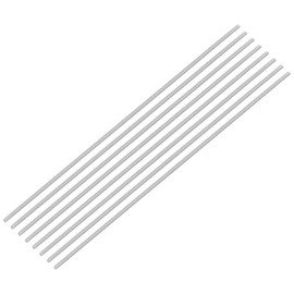 QUARKZMAN 8 Pieces Threaded Rods, M3 x 250 mm, 304 Stainless Steel, Threaded Rod with Metric Full Thread, M3-0.5 Thread Pitch for Furniture and Machine Assembly