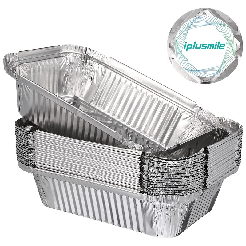 iplusmile Aluminum BBQ Plates for BBQ 700ml Disposable Plates BBQ