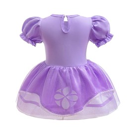 Lito Angels Princess Sofia the First Costume Dress, Fancy Dress for Baby Girls, Bodysuit Romper with Headband, Size UK 24m, 18–24 Months