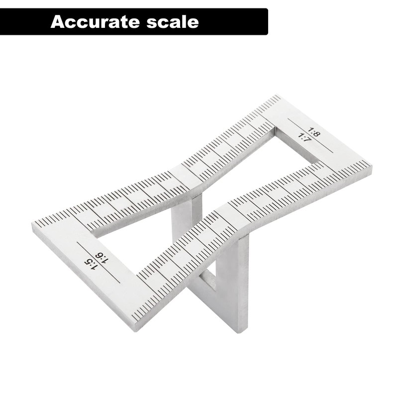AHUNTTER 2PCS Dovetail Marker, Dovetail Guide Tool with Scale, Hand