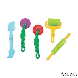 Dough Tool Set - Basic Supplies - 5 Pieces