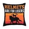 Horse Riding. Helmets Are For Losers. Horseback Vaulting Throw Pillow