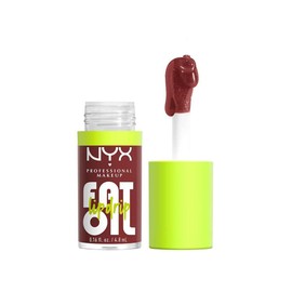NYX Professional Makeup, Fat Oil Lip Drip Gloss, Tono: Sprinkle Sprinkle. Brillo labial efecto jugoso, hidrata hasta por 12hrs, sensación no pegajosa, con infusión de aceite de frambuesa, fórmula vegana