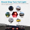 Partsam 10Pcs Red 4" Inch Round LED Trailer Tail Lights