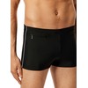Schiesser Men's Comfort with Leg Swimming Trunks, black
