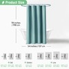 Dynamene Stall Fabric Shower Curtain - 54x78 inch Long Waffle