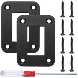 DAOKAI Rocker Switch Panel 1 Way Panel Housing Holder,1 Gang Black Waterproof Anodized Aluminium Switch Shell Bracket with Screws for Car Boat Truck RV(2pcs)