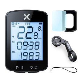 XOSS G Gen2 Cycle Computer, 2.2" GPS, Cyon, Wireless, Wireless, Cycling, Bicycle, Speedometer, Type-C IPX7 Waterproof, MTB, Odometer, Bluetooth, Japanese Instruction Manual (4 in 1)
