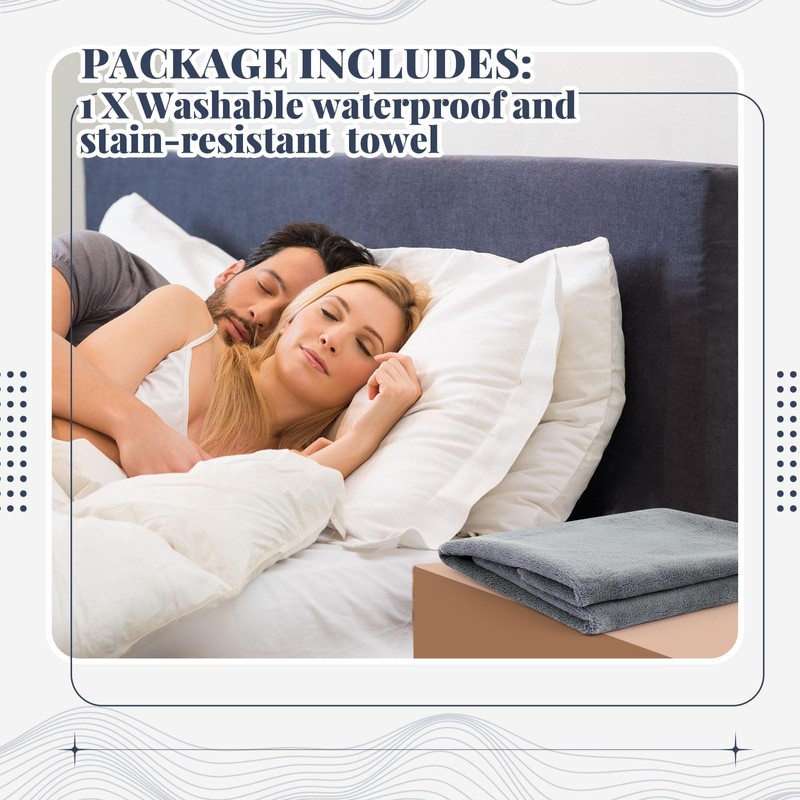 Fanfanwin Waterproof Towel for Bed Couch Sofa 39 x 39