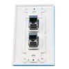 RiteAV CAT 6A 2 Port Shielded Cat6a Wall Plate 1