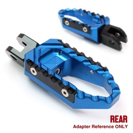 Autobahn88 Motorcycle Footpeg (Rear/Passenger - Touring-Type with No-Extension), compatible with Kawasaki ZX-6R Ninja ZX-600 (1995-2002) (Blue)
