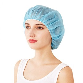 Disposable Sanitary Hair Net, 100 Count, Large Capacity Non-Woven Cooking Cap Hair Cap 2 - Sanitary Cap - White 3ea
