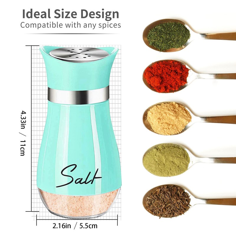 Salt and Pepper Shakers Set,2 PCS Premium Stainless Steel Salt