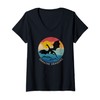 Womens Imagine Magical and Mythical Fantasy Dragons V-Neck T-Shirt