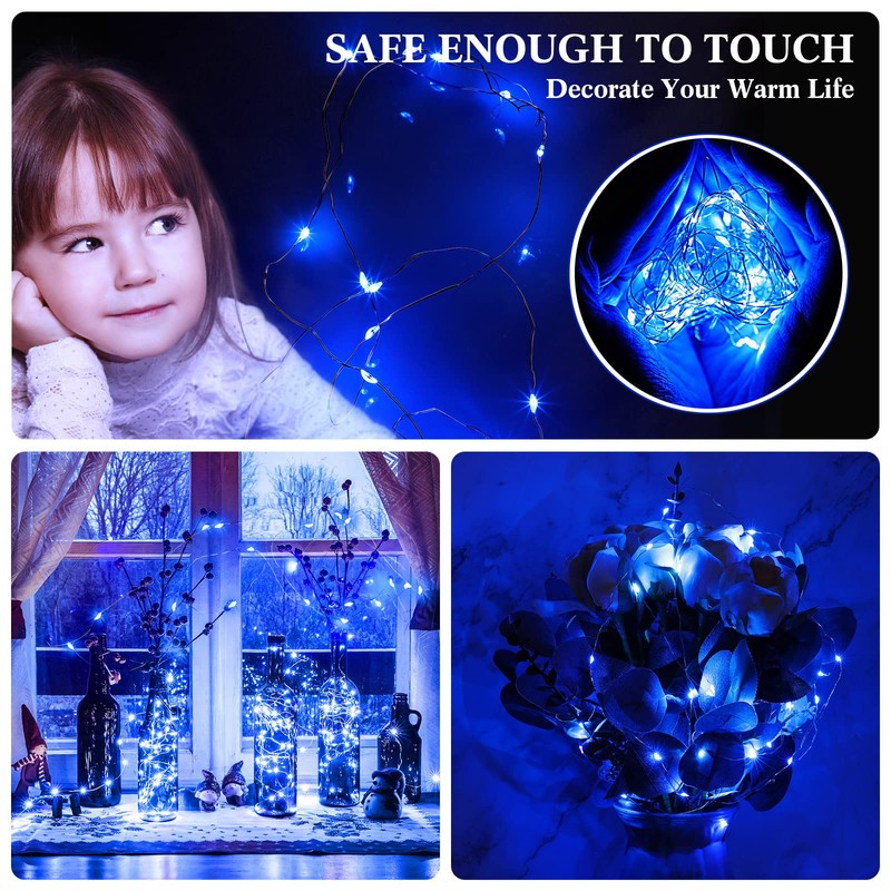 Hortsun 100 Pack Fairy Lights Battery Operated 3 Speed Modes,