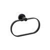 Croydex Metra Flexi-Fix Towel Ring, Matt Black