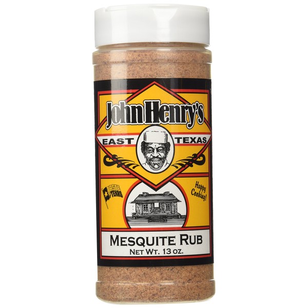 John Henry's East Texas Mesquite Rub BBQ Seasoning Spice - 13 OZ