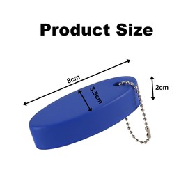 4pcs Boat Key Floating Keychain,PU Bright Color Oval Floating Key,Bright Color Oval Float Key Rings Pendant for Boating,Fishing, Surfing, Sailing,Kayak and Outdoor Water Sport (4 Colors)