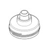 GROHE 40694000 Blue Cleaning Cartridge Adapter