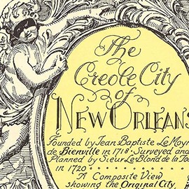 Antiguos Maps - Map of New Orleans Louisiana circa 1930 - measures 24 inches x 32 inches (610 mm x 813 mm)