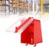 NOENNULL Lockout Tagout Box,Portable Safety Group Padlock Box Wall Mount