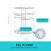 LucyStudio Clear Makeup Organizer 360° Rotating Adjustable Cosmetic Display Stand