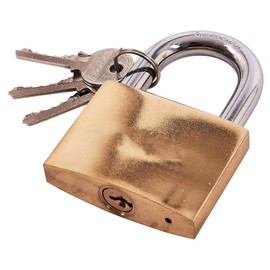 Dapetz ® Brass 60mm Padlock Mini Small Luggage Travel Holiday Suitcase Lock Bag with 3 Keys for Luggage Lock, Backpack Lock, Gym Locker Lock, Filing Cabinets Toolbox Etc.