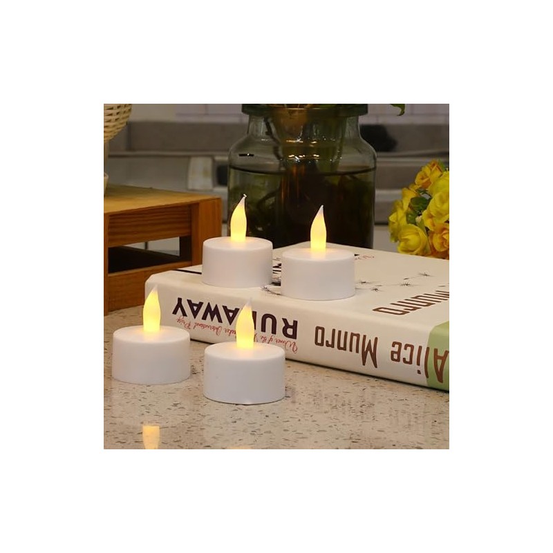 Brite Star 6 Count Rechargeable Tea Light with Recharging Station