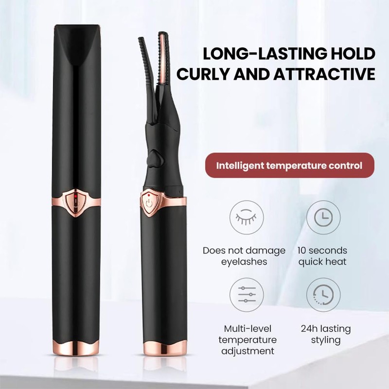 YAWOTA Electric Heated Eyelash Curler - 3 Heating Modes, Fast