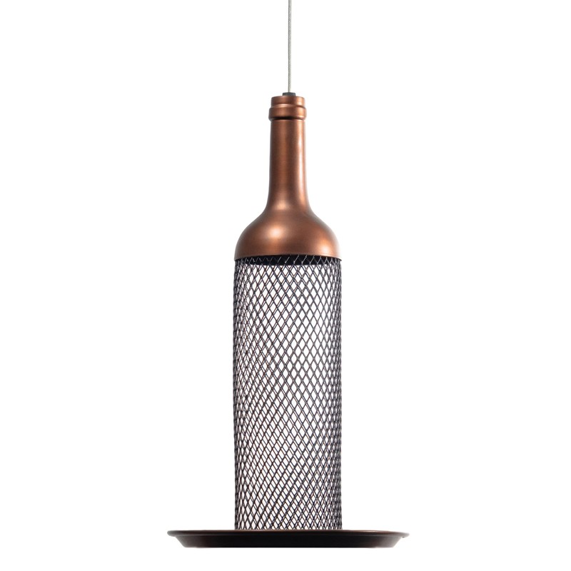 Good Directions BF113 Vineyard Select Wine Bottle Bird Feeder, Copper