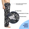 Bintangor Pantalones de pijama para hombre, 100 % algodón, con