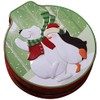 Christmas Cookie Box Empty Tinplate Candy Storage Containers Biscuits Tin