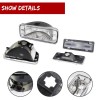 GTINTHEBOX For Chevy Camaro 85-92 Clear Bumper Turn Signal Lights