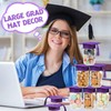 Mindsoft 24 Pcs 2026 Graduation Cap Decorations Mason Jar Lid