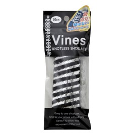 MORITO Shoelaces Vines No Tie Shoelaces, Black, 19.7 inches (50 cm), H100-9200, Black