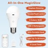 Neporal MagicGlow Rechargeable Light Bulbs with Remote, 3 Colors Shift