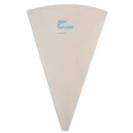 Ateco Plastic Coated Canvas Decorating Bag, 12-Inch, Reusable, Made in USA, White