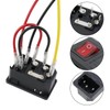 Antrader 2pcs AC250V 10A IEC 320 C14 Inlet Panel Socket