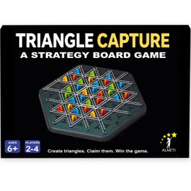 Strategy Board Game for Family Game Night - Fun Triangle Rubber Band Games for Kids Ages 6 and Up - Logic Challenge for 2-4 Players